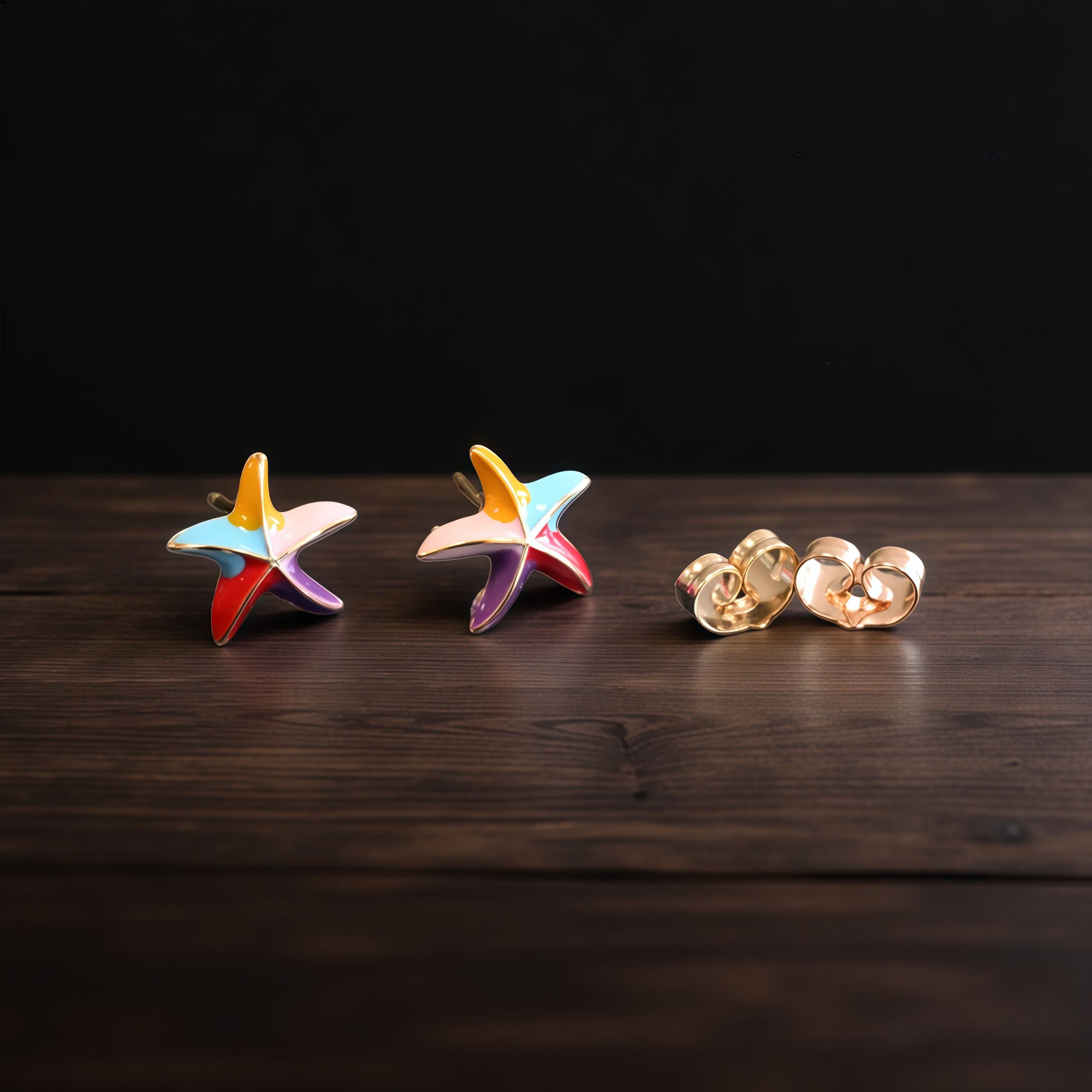 Earring Necklace Set · Modern Luxury · Minimalist Starfish Design · Simple and Versatile Fashion - 我的商店