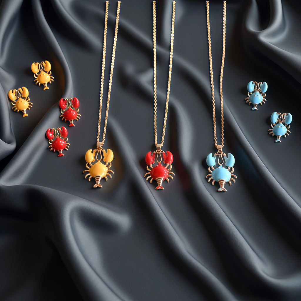 Earring Necklace Set · Modern Luxury · Unique Cray Design · Simple and Versatile Fashion - 我的商店