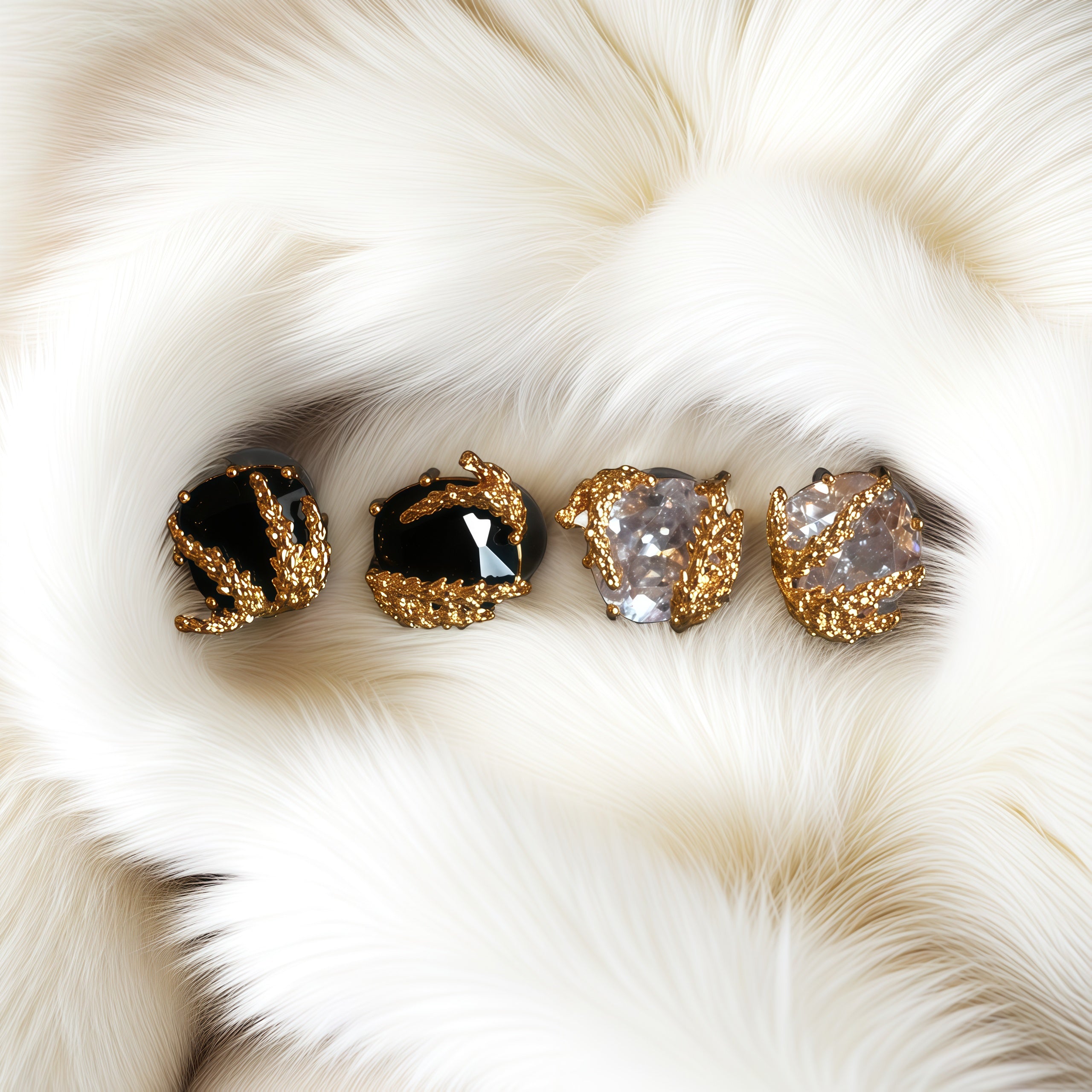 Vintage Earrings · 24K Gold Plated · Modern Luxury Design - 我的商店