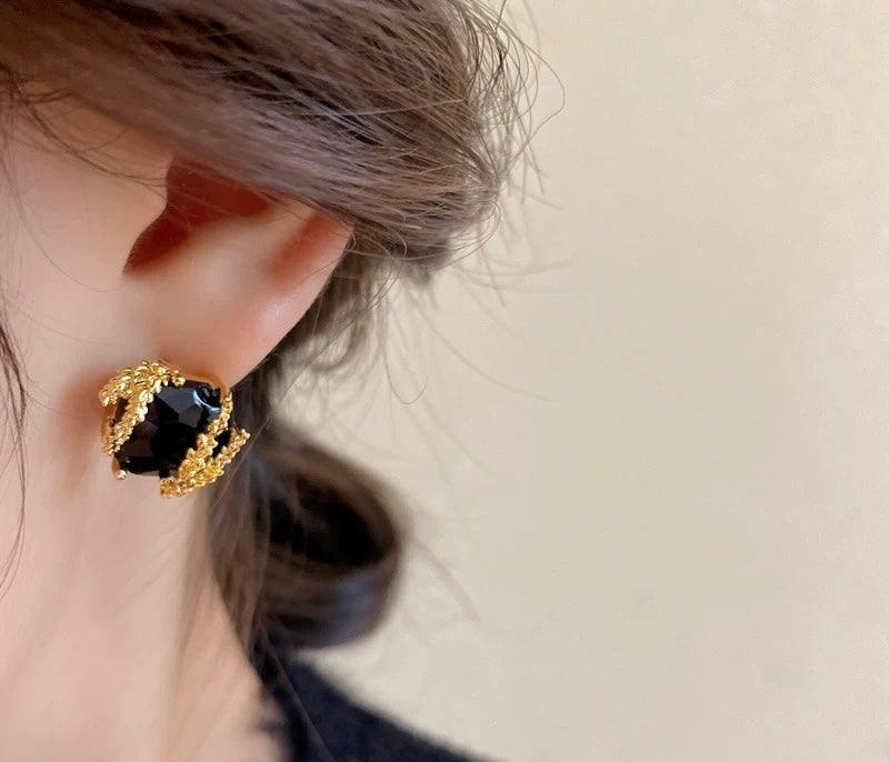 Vintage Earrings · 24K Gold Plated · Modern Luxury Design - 我的商店