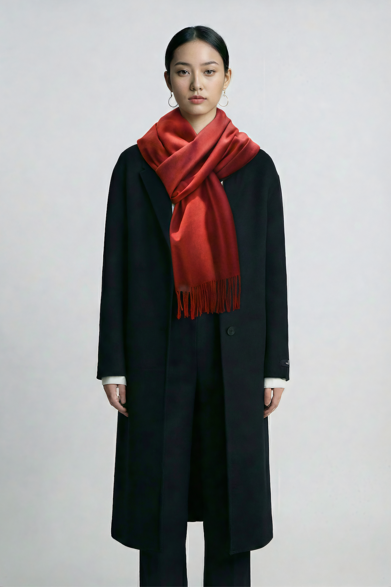 100% Cashmere Scarf · Gradient Color Design - 我的商店